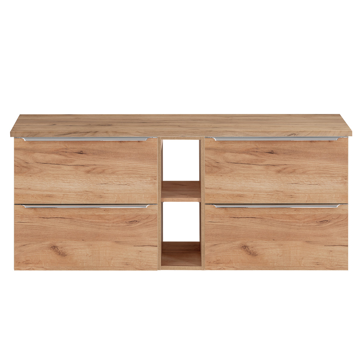 Meuble sous-vasque 140cm 2 niches April Bois - vue 3