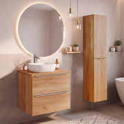Ensemble meuble simple vasque 60cm et colonne April Bois