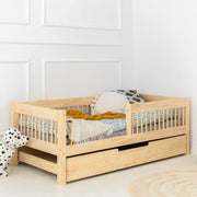 Lit 70x140 sommier et tiroir inclus Ariette Bois