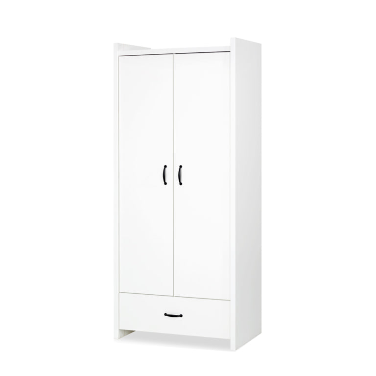 Chambre complète Lit bébé - commode - Armoire LittleSky by Klups Amelia White Blanc - vue 8