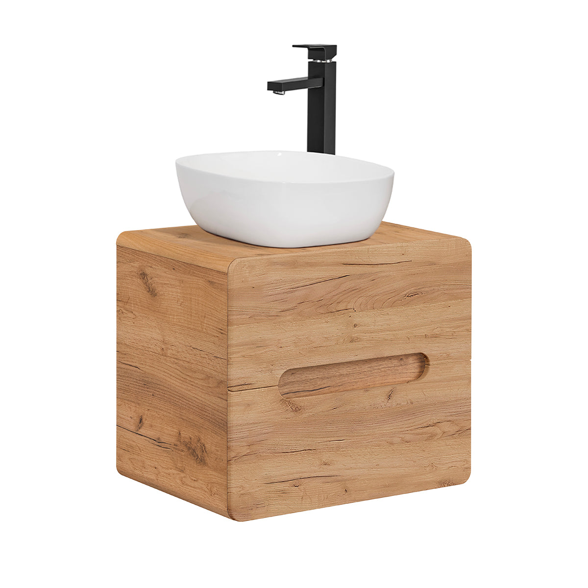 Meuble simple vasque 60cm Arun Bois
