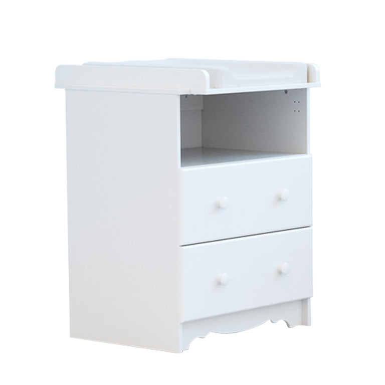 Lit évolutif 60x120 en 90x190 et commode à langer AT4 Marelle Blanc - vue 6