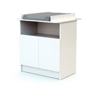 Commode 2 portes avec plan à langer AT4 Webaby Blanc