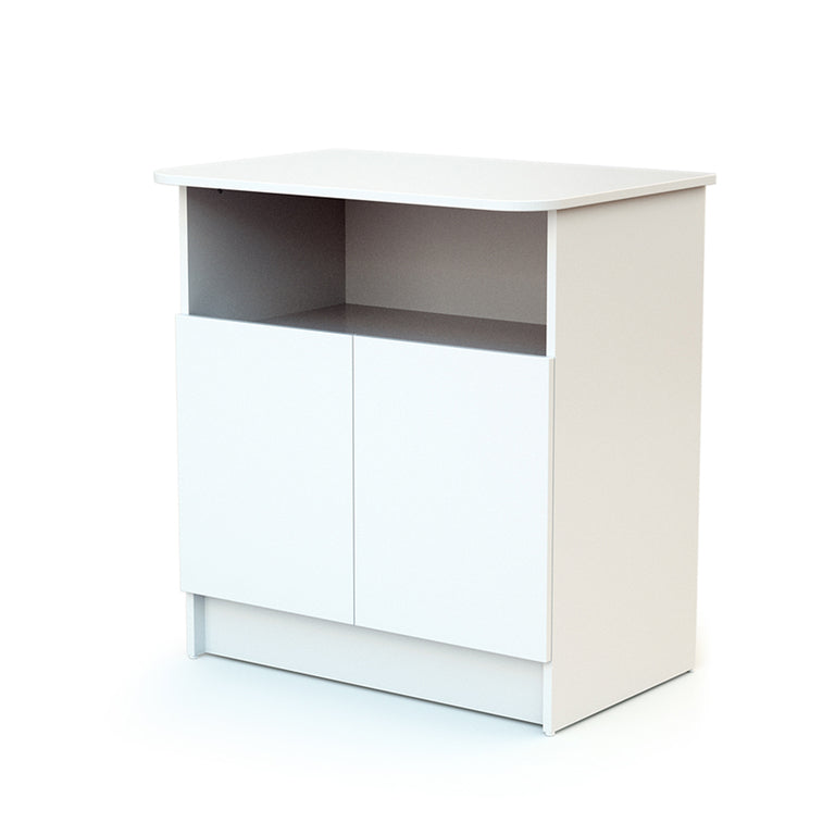 Commode 2 portes avec plan à langer AT4 Webaby Blanc - vue 2