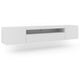 Meuble TV mural 3 portes 200 cm Aurus Blanc