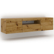 Meuble TV mural 3 portes 150 cm Aurus Bois