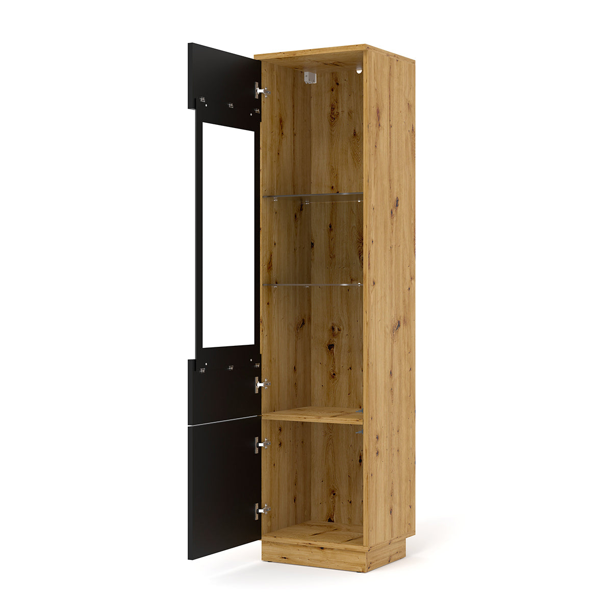 Vitrine 2 portes Aurus Bois et Noir - vue 2