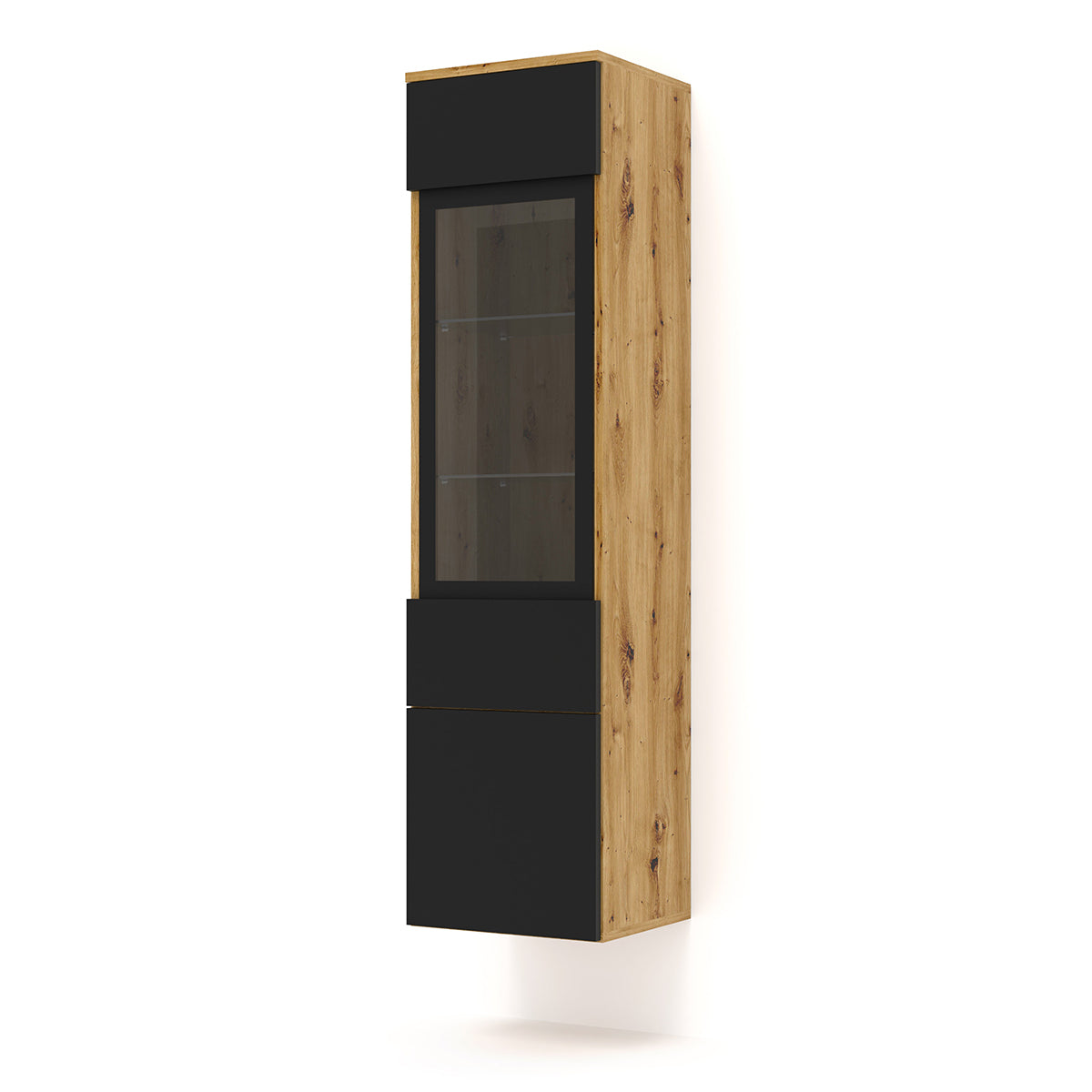 Vitrine 2 portes Aurus Bois et Noir - vue 3