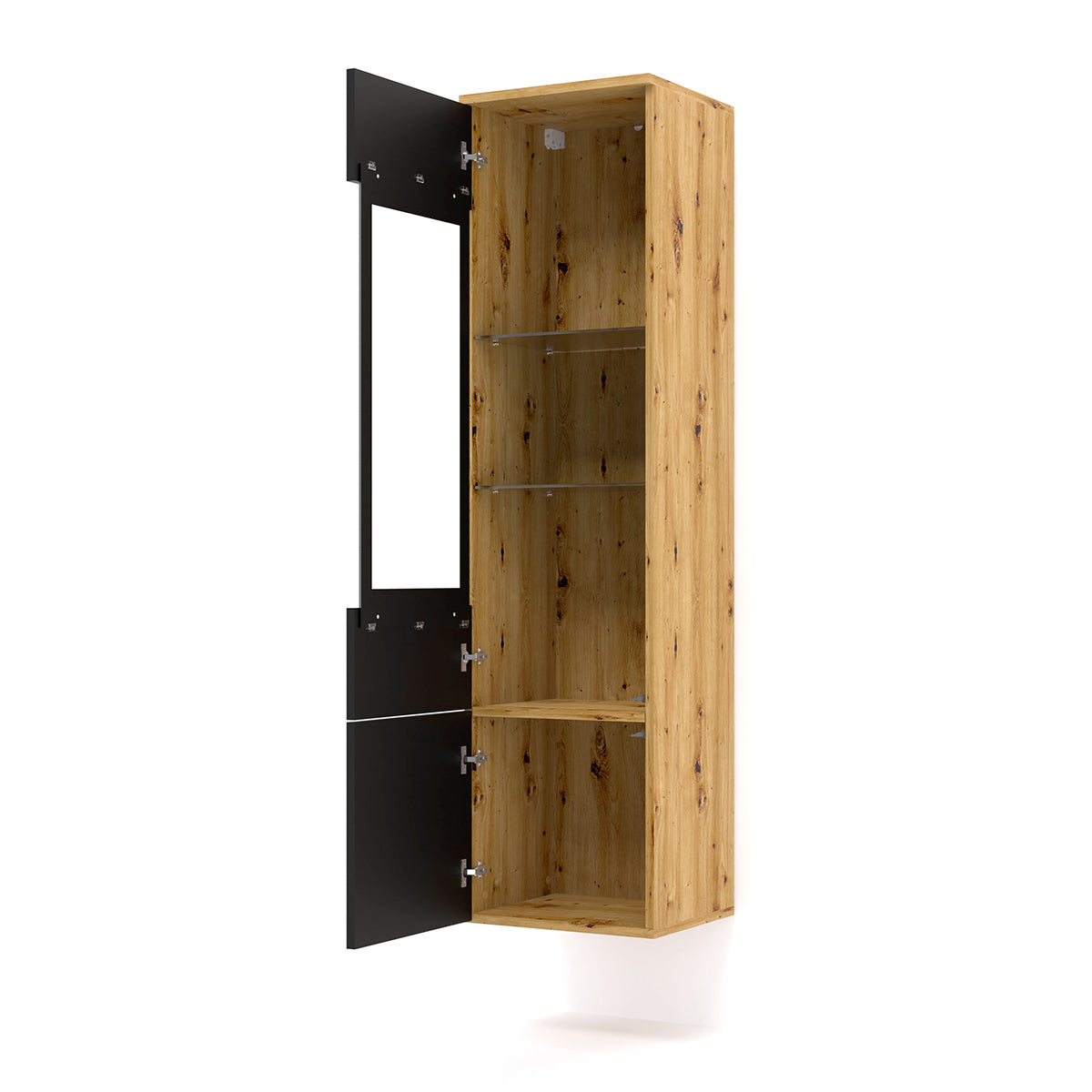 Vitrine 2 portes Aurus Bois et Noir - vue 4