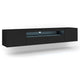 Meuble TV mural 3 portes 200 cm LED Aurus Noir