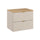 Meuble sous-vasque 60cm plan de toilette Azel Cachemire et Bois