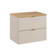 Meuble sous-vasque 60cm plan de toilette Azel Cachemire et Bois