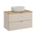 Meuble simple vasque 80cm Azel Cachemire et Bois