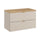 Meuble sous-vasque 80cm plan de toilette Azel Cachemire et Bois