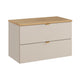 Meuble sous-vasque 80cm plan de toilette Azel Cachemire et Bois