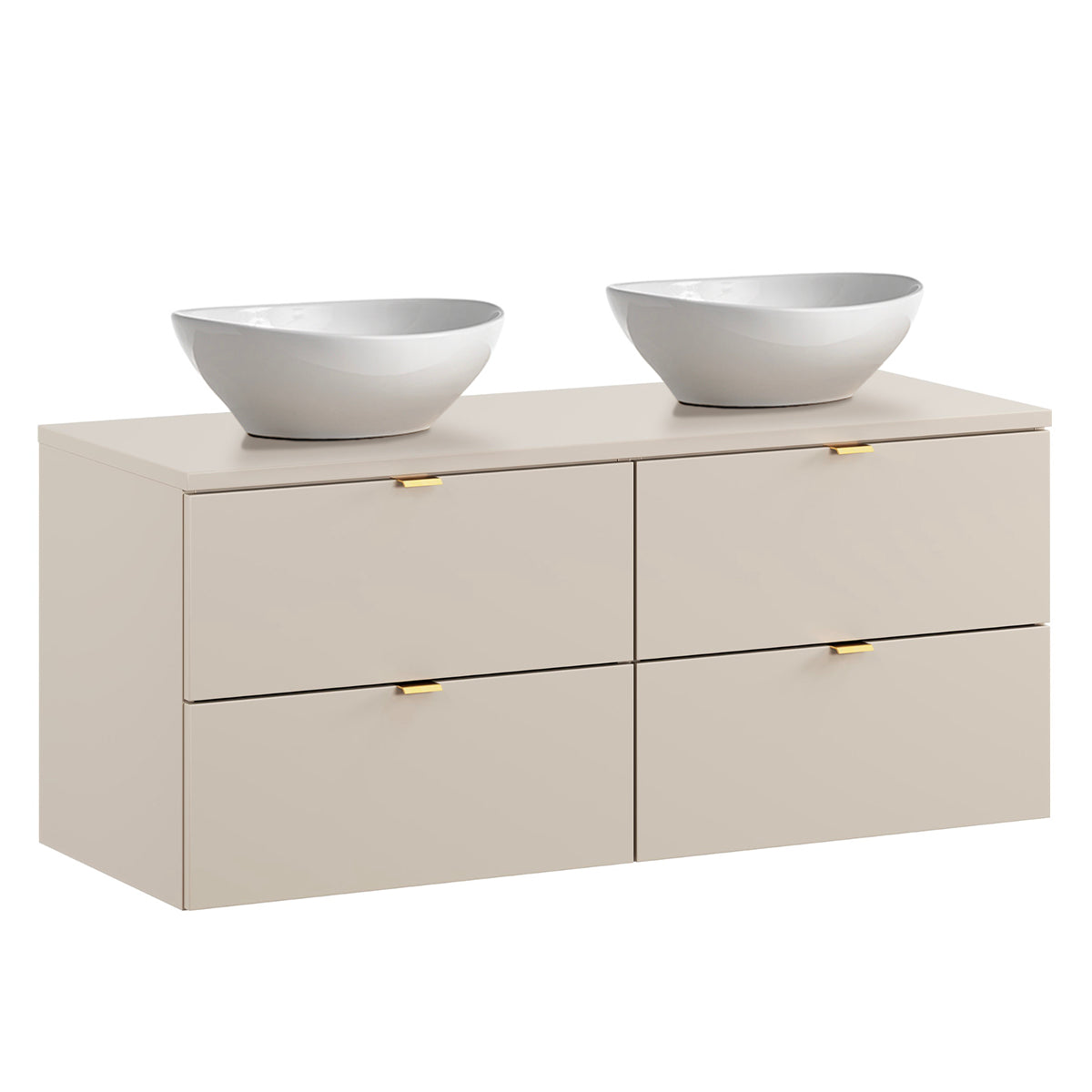 Meuble double vasque 120cm Azel Cachemire