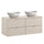 Meuble double vasque 120cm Azel Cachemire