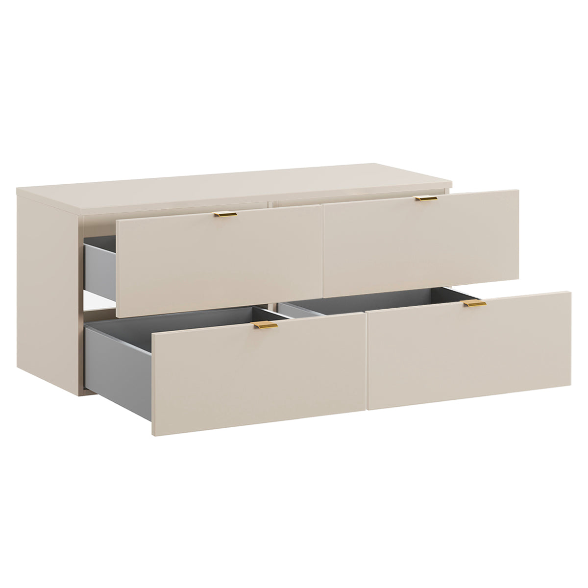 Meuble sous-vasque 120cm plan de toilette Azel Cachemire - vue 2