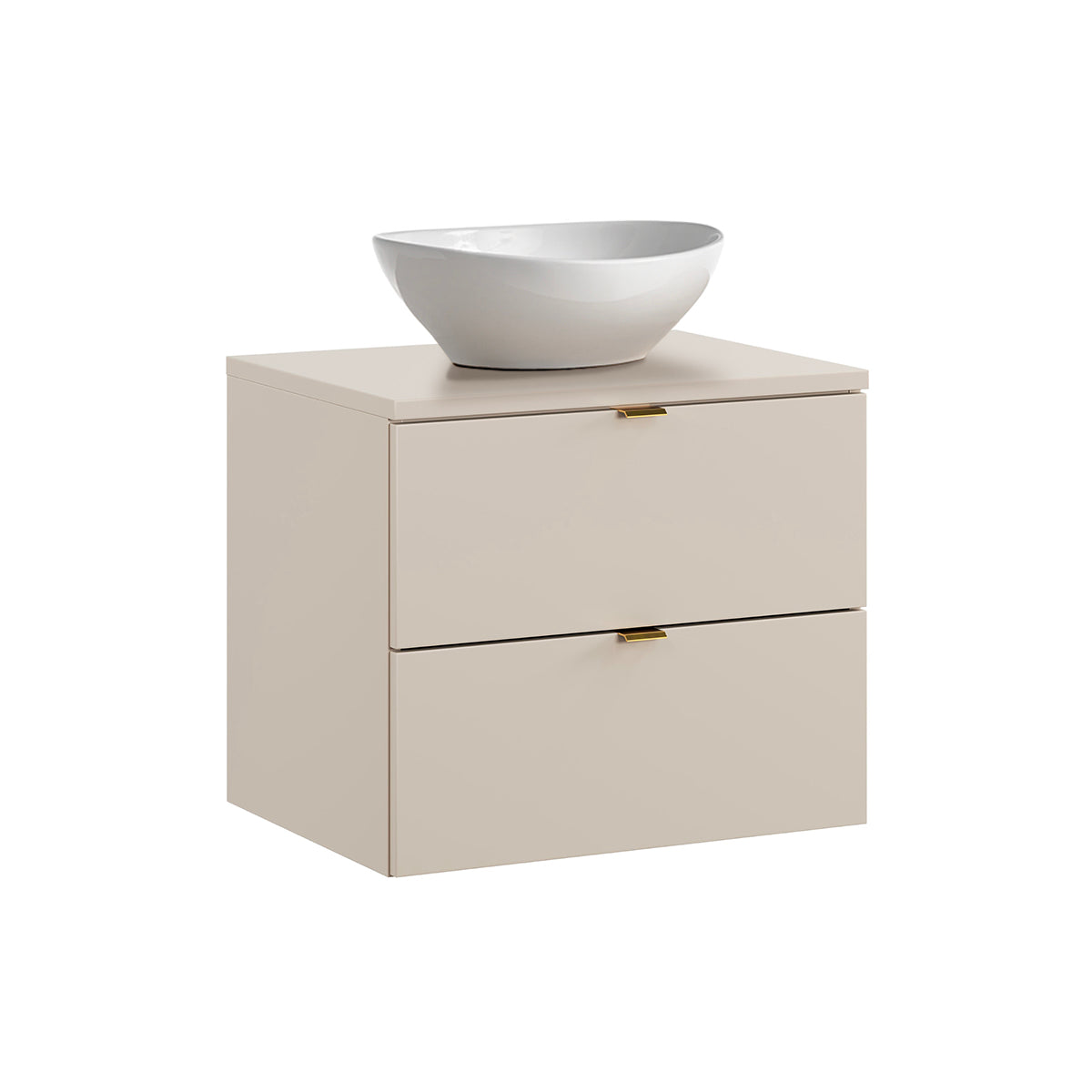 Meuble simple vasque 60cm Azel Cachemire
