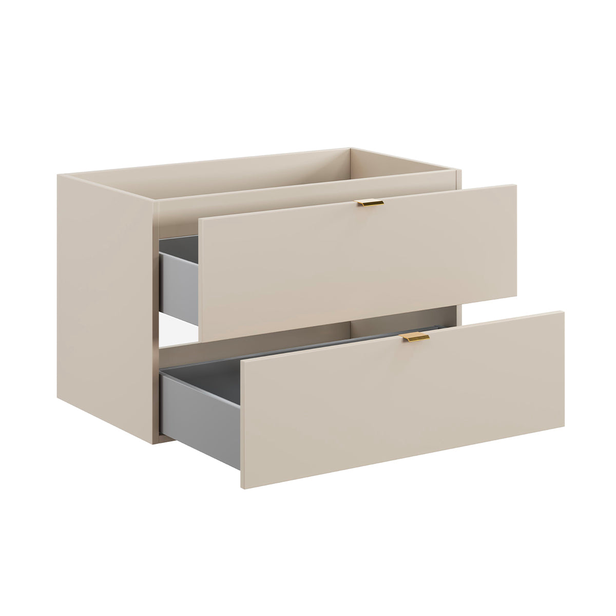 Meuble simple vasque 80cm Azel Cachemire et Bois - vue 2