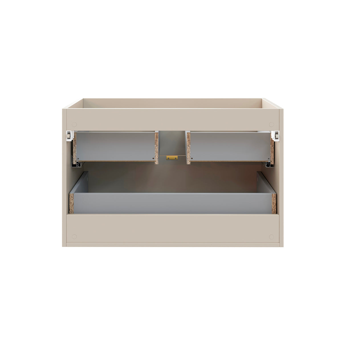 Meuble simple vasque 80cm Azel Cachemire et Bois - vue 3