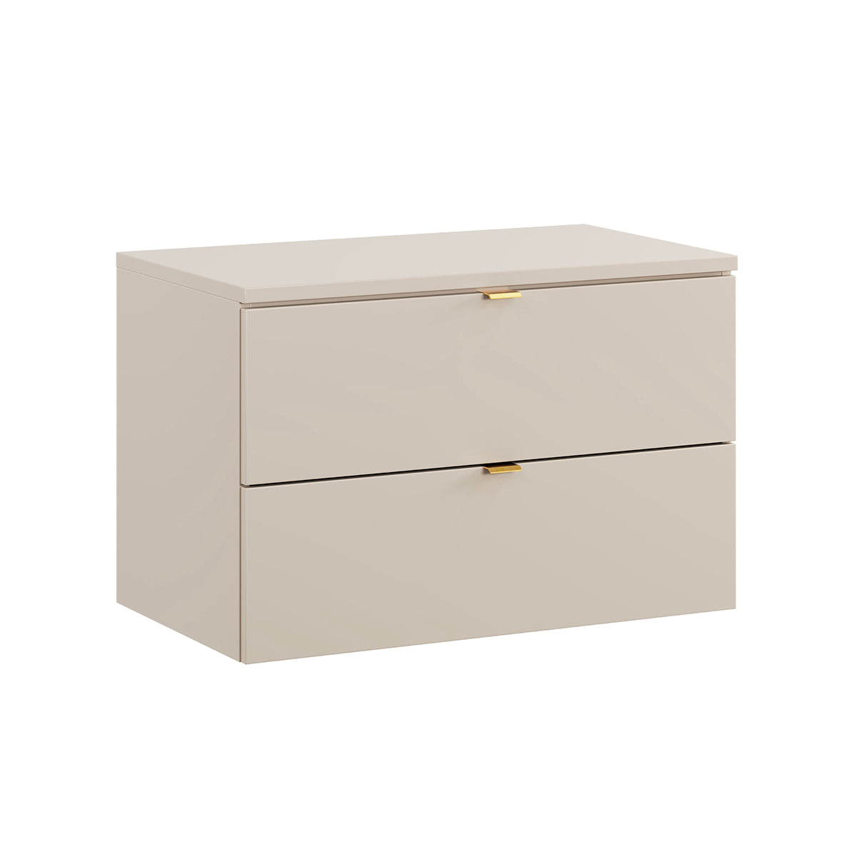 Meuble sous-vasque 80cm plan de toilette Azel Cachemire