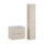 Ensemble meuble simple vasque encastrée 60cm et colonne Azel Cachemire
