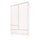 Armoire 2 portes 2 tiroirs Wood Luck Babushka Blanc