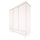 Armoire 3 portes 3 tiroirs Wood Luck Babushka Blanc