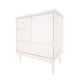Commode 3 tiroirs 1 porte Wood Luck Babushka Blanc