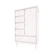 Commode 5 tiroirs 1 porte Wood Luck Babushka Blanc