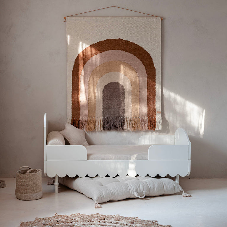 Lit évolutif 70x140 et commode 3 tiroirs Wood Luck Babushka Blanc - vue 8