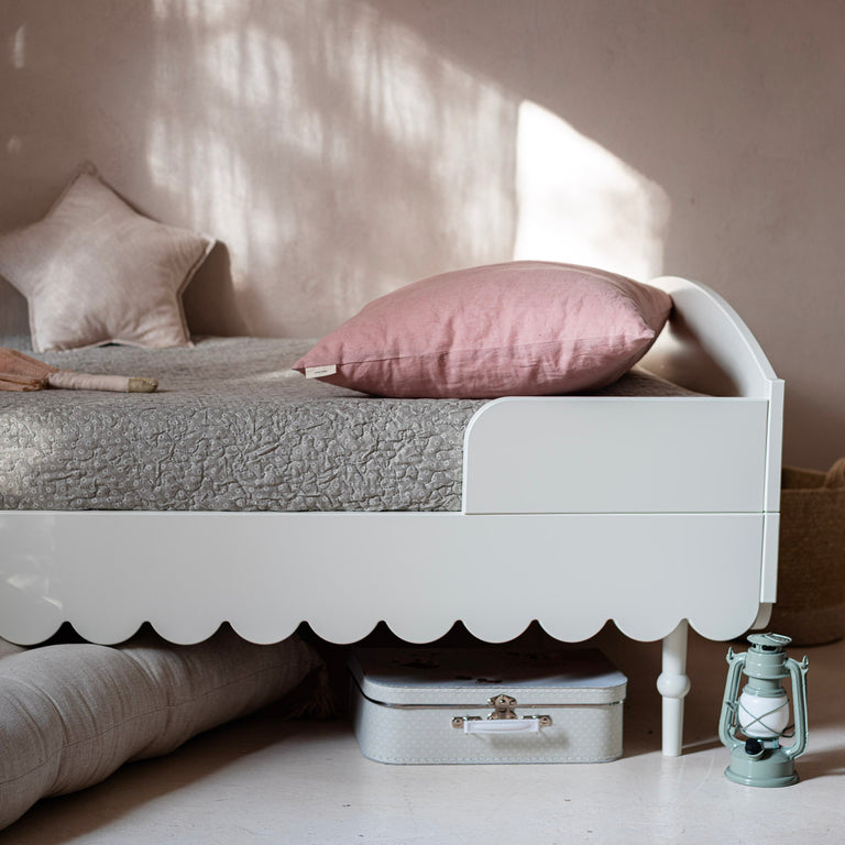 Lit 90x200 sommier inclus Wood Luck Babushka Blanc - vue 4