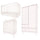 Chambre complète lit évolutif 70x140 commode à langer et armoire 2 portes Wood Luck Babushka Blanc