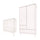 Commode 3 tiroirs et armoire 2 portes Wood Luck Babushka Blanc