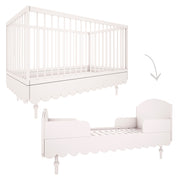Lit évolutif 70x140 Wood Luck Babushka Blanc