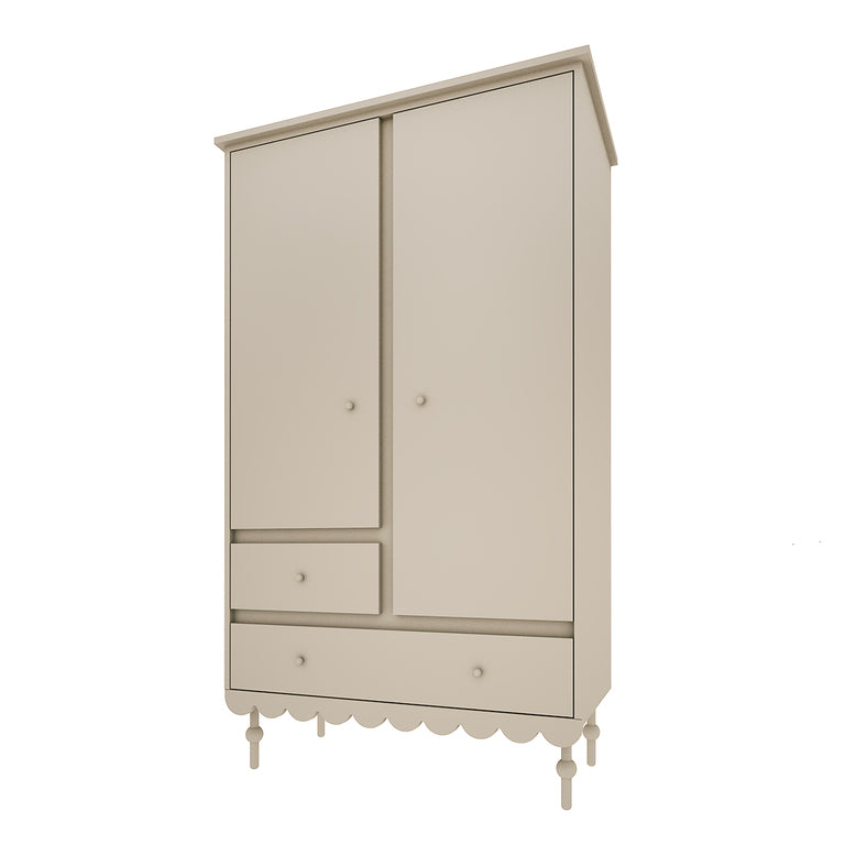 Commode 3 tiroirs et armoire 2 portes Wood Luck Babushka Olive - vue 4