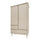 Armoire 2 portes 2 tiroirs Wood Luck Babushka Olive
