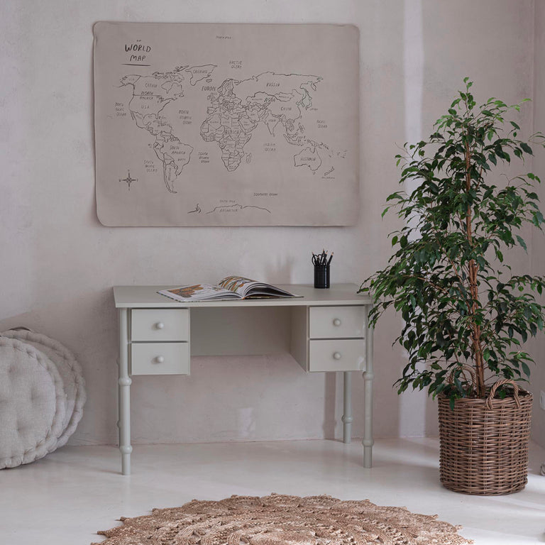 Bureau 4 tiroirs Wood Luck Babushka Olive - vue 3