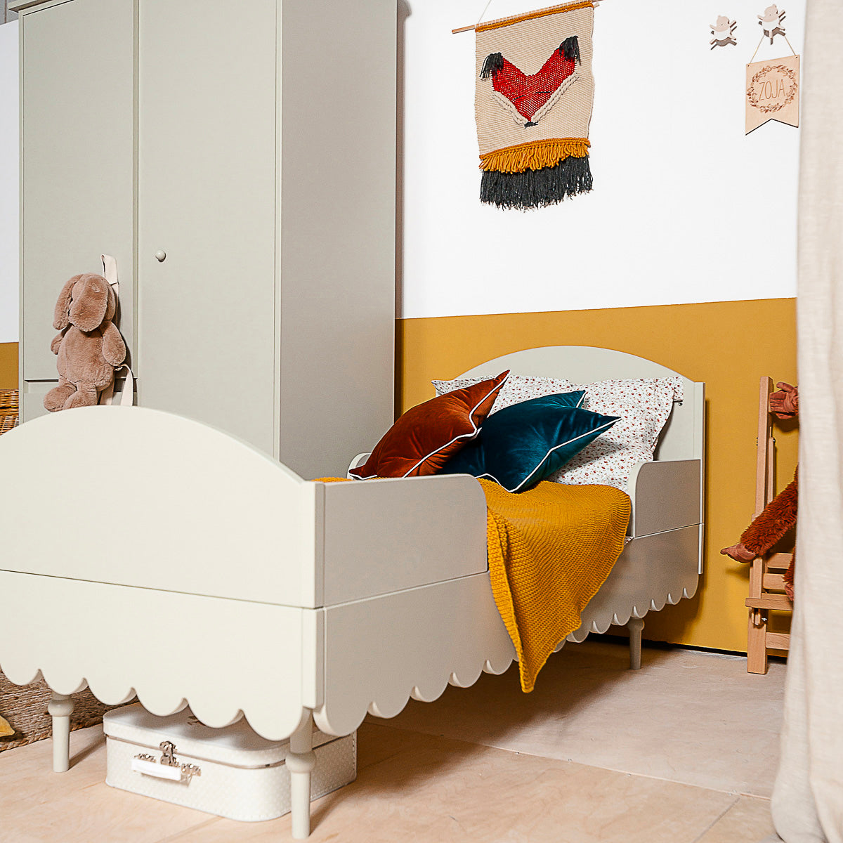 Lit évolutif 70x140 et commode 3 tiroirs Wood Luck Babushka Olive - vue 8