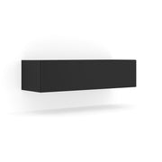 Meuble TV mural 1 porte 120 cm Bali Noir