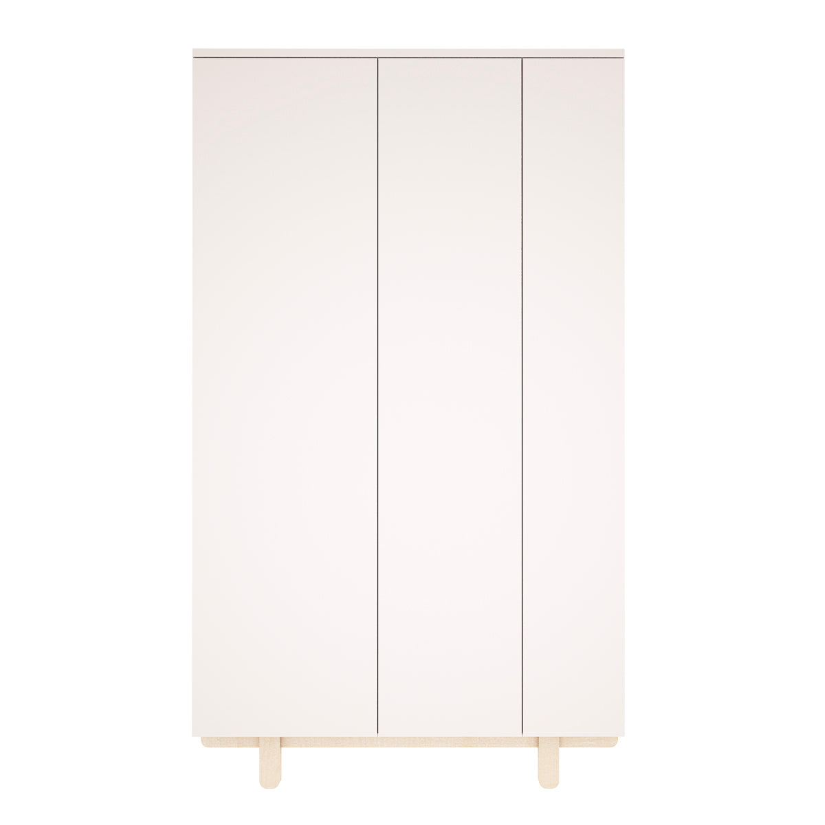 Lit évolutif 70x140 et armoire 2 portes Wood Luck Romy - Blanc - vue 6