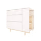 Commode 3 tiroirs Wood Luck Romy - Blanc