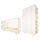 Lit évolutif 70x140 et armoire 2 portes Wood Luck Romy - Blanc