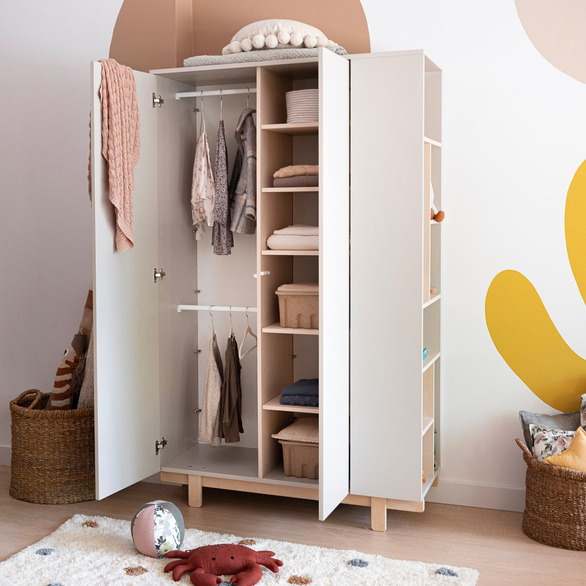Armoire 2 portes Wood Luck Romy - Cachemire - vue 2
