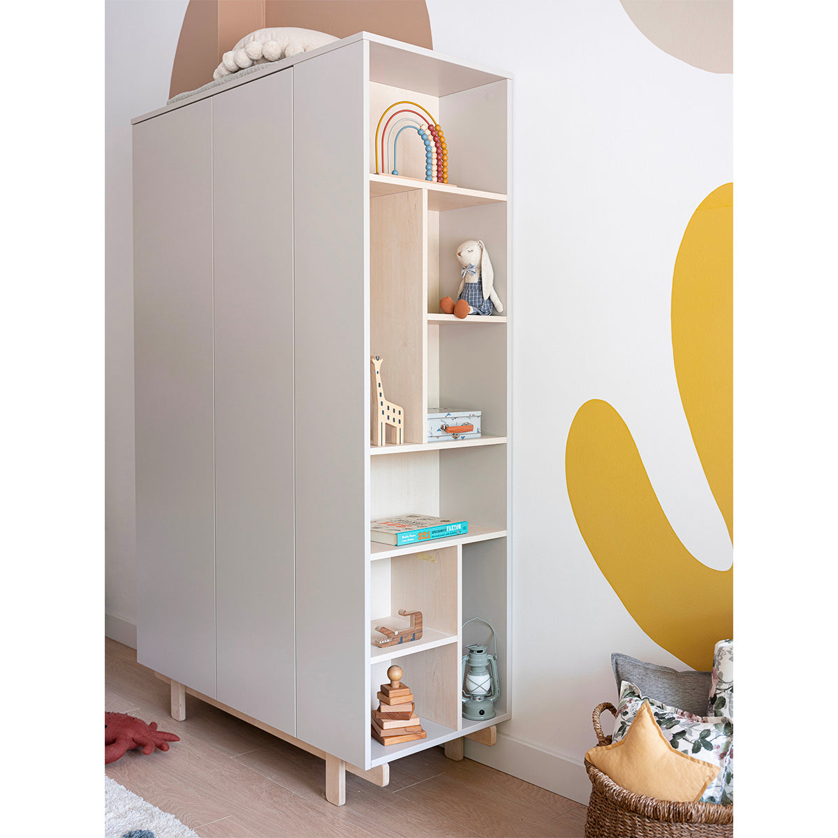 Armoire 2 portes Wood Luck Romy - Cachemire - vue 3
