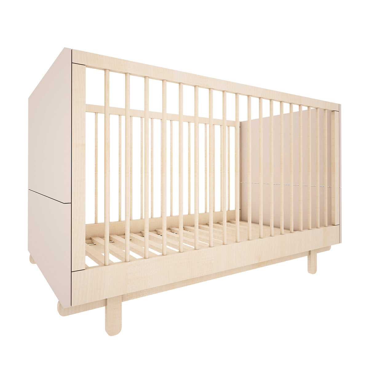 Lit évolutif 70x140 et commode 3 tiroirs Wood Luck Romy - Cachemire - vue 3