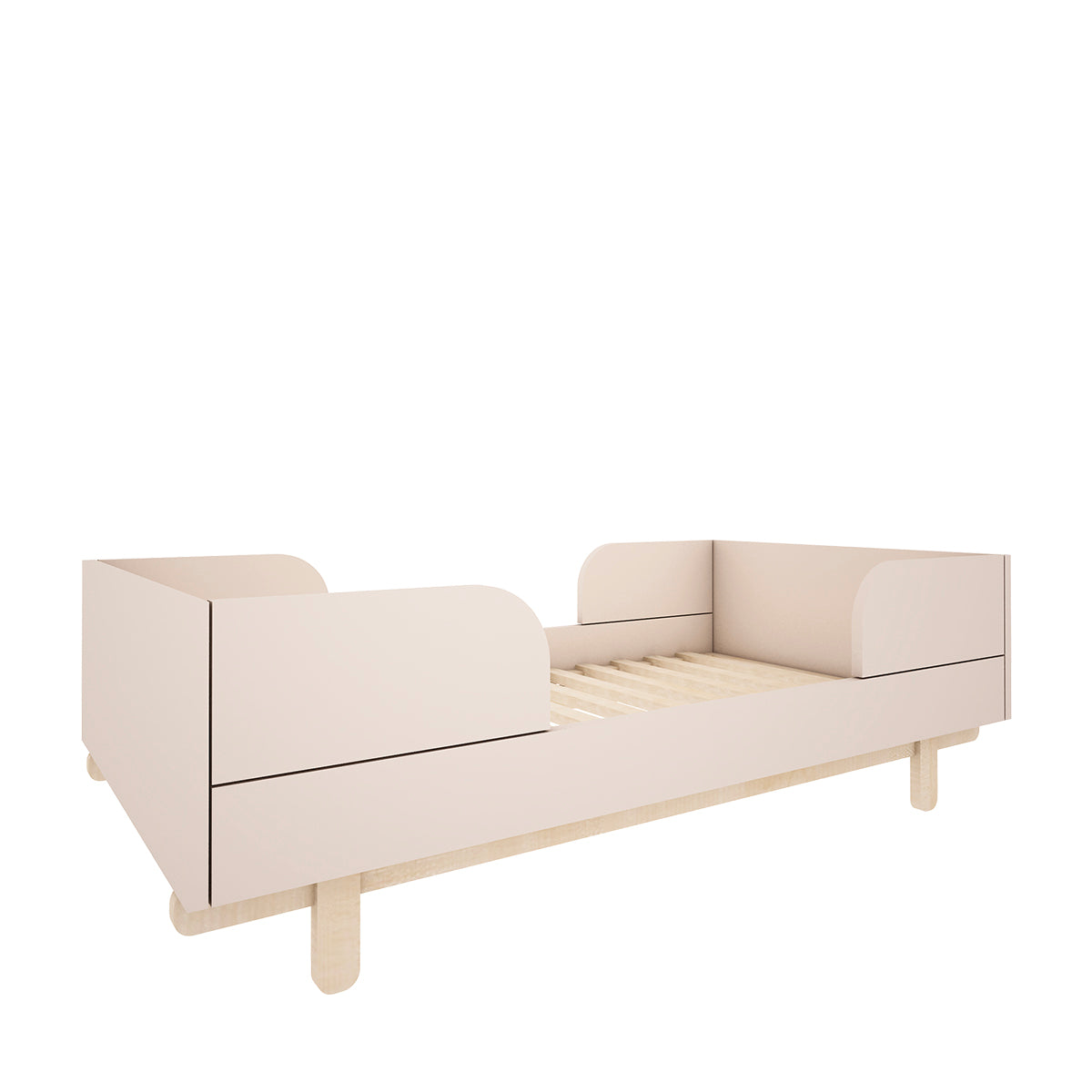 Lit évolutif 70x140 et commode 3 tiroirs Wood Luck Romy - Cachemire - vue 5