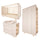 Chambre complète lit évolutif 70x140 commode à langer et armoire 2 portes Wood Luck Romy - Cachemire