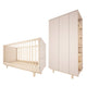 Lit évolutif 70x140 et armoire 2 portes Wood Luck Romy - Cachemire
